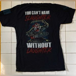 “You Cant Have Slaughter Without Laughter” Halloween Clown TShirt